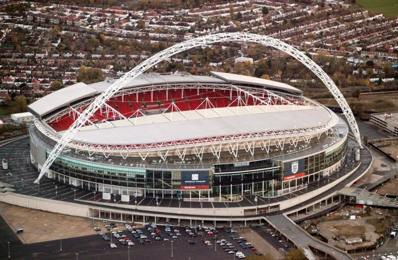 Chiêm ngưỡng dàn không gian sân vận động Wembley hoành tráng