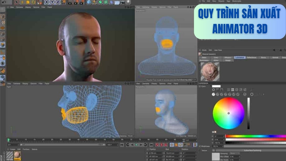 Quy trình sản xuất phim hoạt hình 3D Quy trình sản xuất Animator 3D